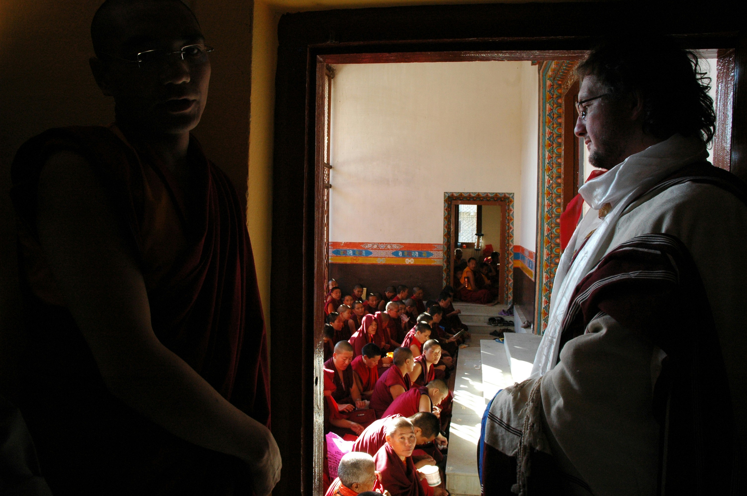 At a monastery in Nepal